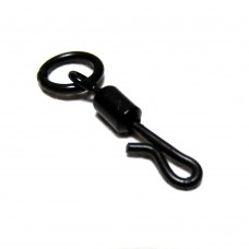 Matt Black Quick Change Flexi Rolling Swivels With Ring 12 Matt Black Quick Change Flexi Rolling Swivels With Ring 12